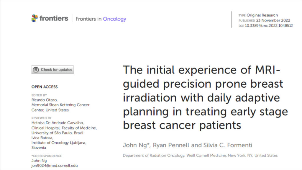 Initial experience of MRI guided precision prone breast