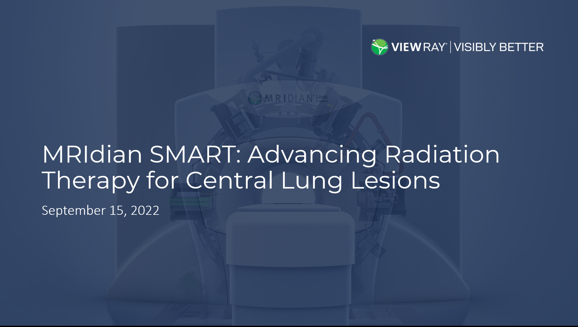 MRIdian SMART: Advancing Radiation Therapy for Central Lung Lesions