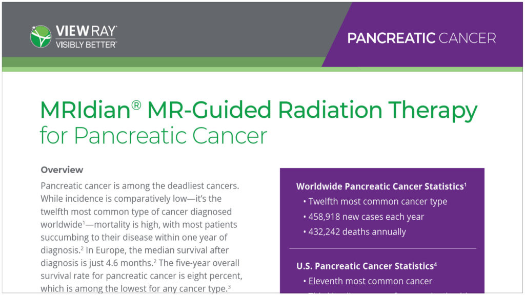 MRIdian SMART for Pancreas Literature